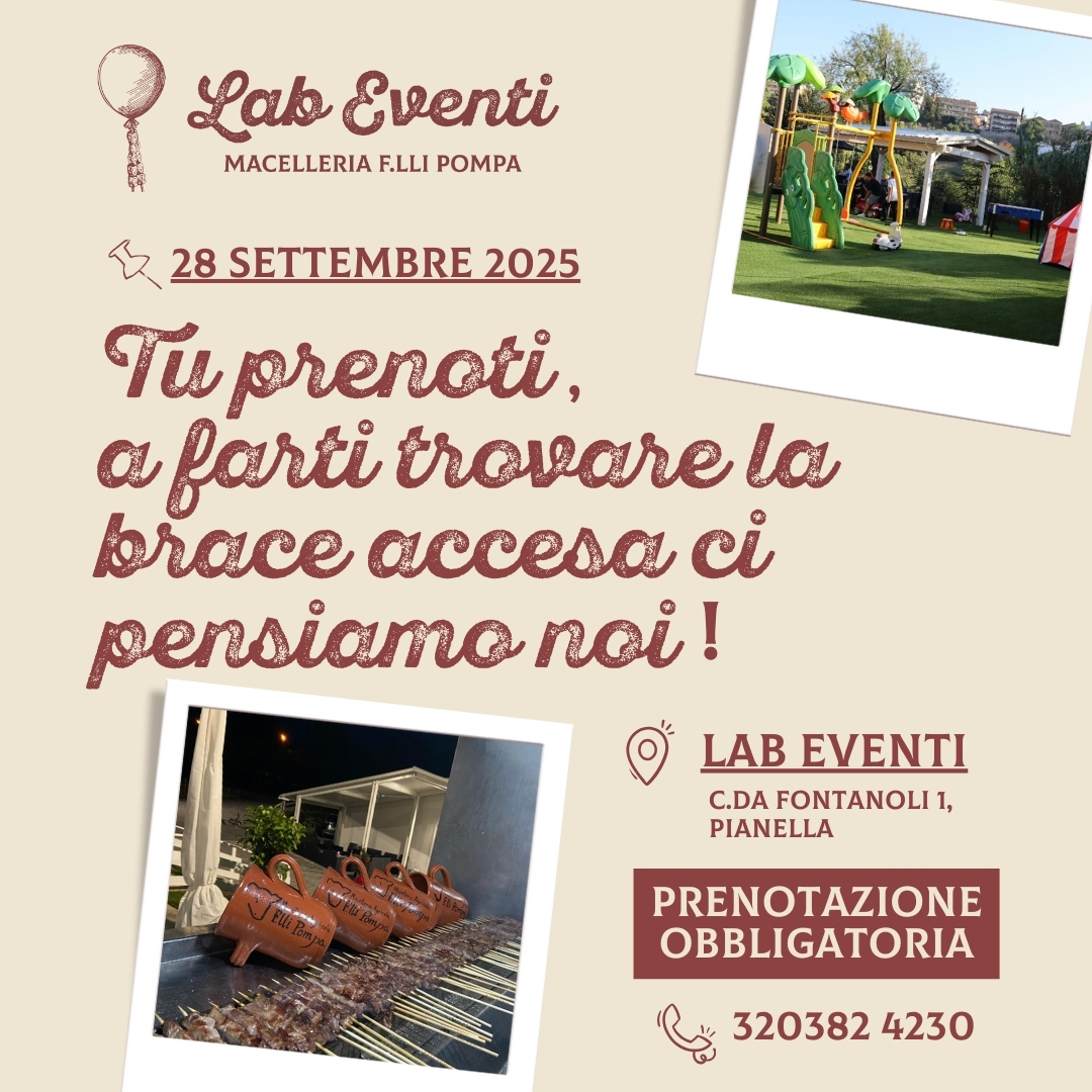 Locandina evento Lab Pompa