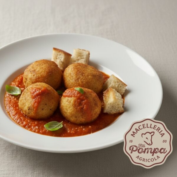 Scopri l'origine e la ricetta delle polpette cacio ed ovo vendute dalla macelleria Pompa